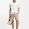 Shorts aus Leinenmischung in moderner Passform