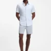 Shorts aus Leinenmischung in moderner Passform