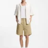 Shorts aus merzerisiertem Baumwoll-Canvas