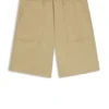 Shorts aus merzerisiertem Baumwoll-Canvas