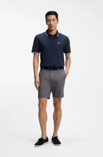 Shorts aus Stretch-Baumwolle in moderner Passform