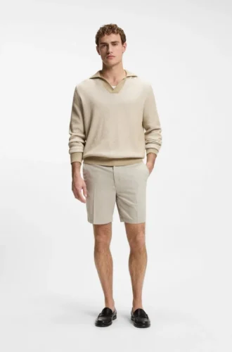 Shorts aus Stretch-Baumwolle in moderner Passform