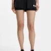 Shorts aus Stretch-Jersey mit kontrastierendem Logo