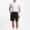 Shorts aus Stretch-Jersey mit Logo und verdecktem Kordelzug