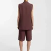 Shorts in lockerer Passform aus einem Leinenmix