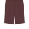 Shorts in lockerer Passform aus einem Leinenmix