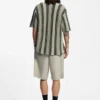 Shorts in lockerer Passform mit Hahnentrittmuster