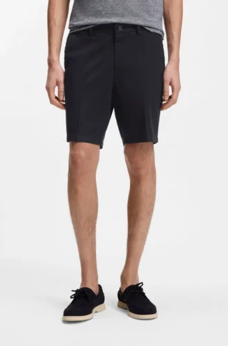 Shorts in Modern-Fit aus Stretch-Baumwolltwill