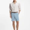 Shorts in Modern-Fit aus Stretch-Baumwolltwill