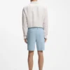 Shorts in Modern-Fit aus Stretch-Baumwolltwill