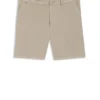 Shorts in Modern-Fit aus Stretch-Baumwolltwill
