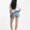 Shorts in Regular-Fit aus blauem Denim