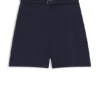 Shorts in Regular-Fit mit Schnallengürtel