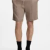 Shorts mit geradem Schnitt aus einer Leinenmischung