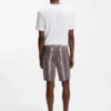 Shorts mit Printmuster aus Stretch-Baumwolle
