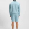 Shorts mit Streifendetails aus einer Baumwollmischung