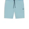 Shorts mit Streifendetails aus einer Baumwollmischung