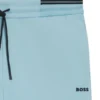 Shorts mit Streifendetails aus einer Baumwollmischung