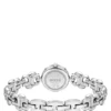 Silberfarbene Uhr mit Monogramm-Gliederarmband