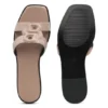 Slides aus Wildleder mit aufgesticktem Double-B-Monogramm