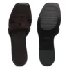 Slides aus Wildleder mit aufgesticktem Double-B-Monogramm