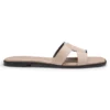 Slides aus Wildleder mit aufgesticktem Double-B-Monogramm