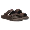 Slides mit zwei Riemen und Marken-Schnallen
