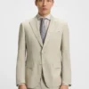 Slim-Fit-Anzug aus karierter Stretchwolle