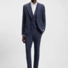 Slim-Fit-Anzug aus Stretch-Sharkskin