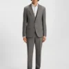Slim-Fit-Anzug aus Stretch-Sharkskin
