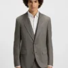 Slim-Fit-Anzug aus Stretch-Sharkskin