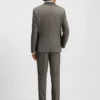 Slim-Fit-Anzug aus Stretch-Sharkskin