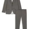 Slim-Fit-Anzug aus Stretch-Sharkskin