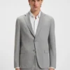Slim-Fit-Anzug mit feinem Muster aus Stretch-Bekleidung Slim-Fit-Anzug mit feinem Muster aus Stretch-Bekleidung