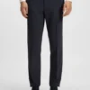 Slim-Fit-Anzug mit feinem Muster aus Stretch-Bekleidung