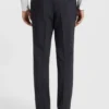 Slim-Fit-Anzug mit feinem Muster aus Stretch-Bekleidung