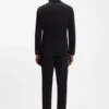 Slim-Fit-Blazer aus Jersey aus Baumwollmischung