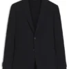 Slim-Fit-Blazer aus Jersey aus Baumwollmischung