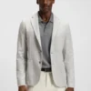 Slim-Fit-Blazer aus kariertem Stretchstoff