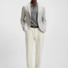 Slim-Fit-Blazer aus kariertem Stretchstoff