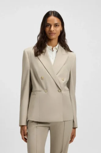 Slim-Fit-Blazer aus Twill aus Schurwolle
