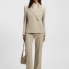 Slim-Fit-Blazer aus Twill aus Schurwolle