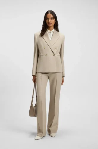 Slim-Fit-Blazer aus Twill aus Schurwolle