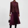 Slim-Fit-Blazer aus Twill aus Schurwolle