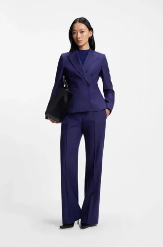 Slim-Fit-Blazer aus Twill aus Schurwolle