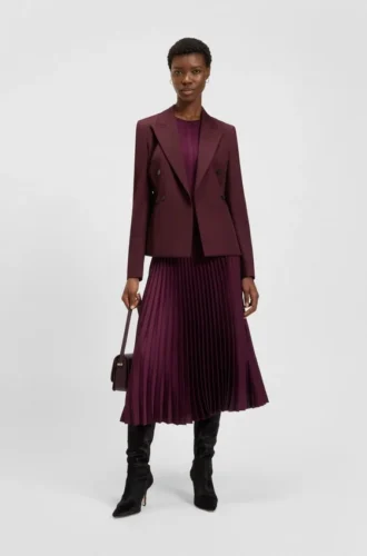 Slim-Fit-Blazer aus Twill aus Schurwolle