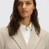 Slim-Fit-Blazer aus Twill aus Schurwolle