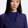 Slim-Fit-Blazer aus Twill aus Schurwolle