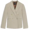 Slim-Fit-Blazer aus Twill aus Schurwolle