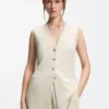 Slim-Fit-Blazer im ärmellosen Stil